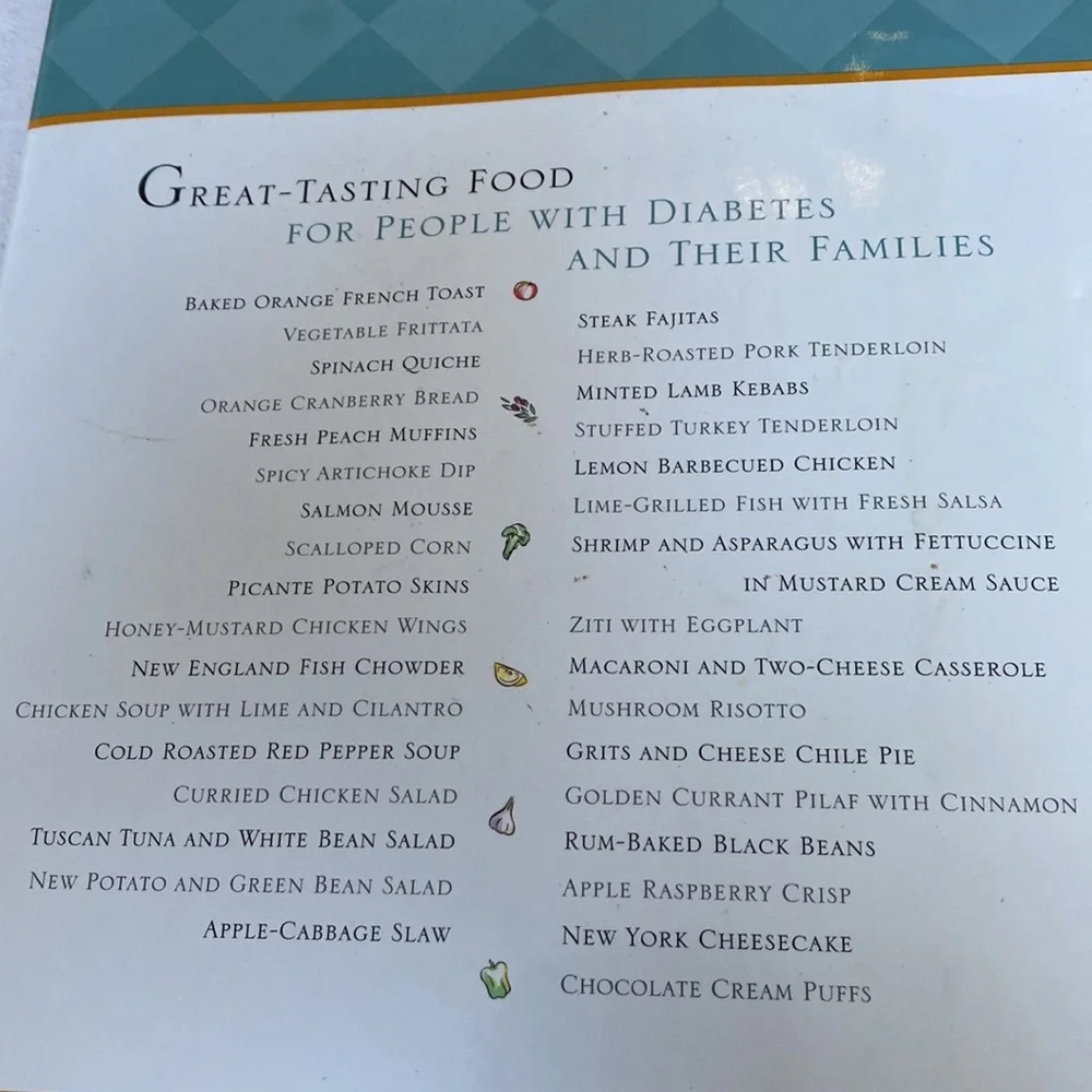 3/$29 - NWOT VTG The New Family Cookbook for Peoples with Diabetes